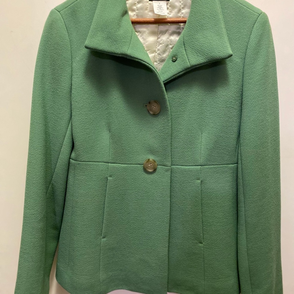 J.Crew Green Wool Blazer